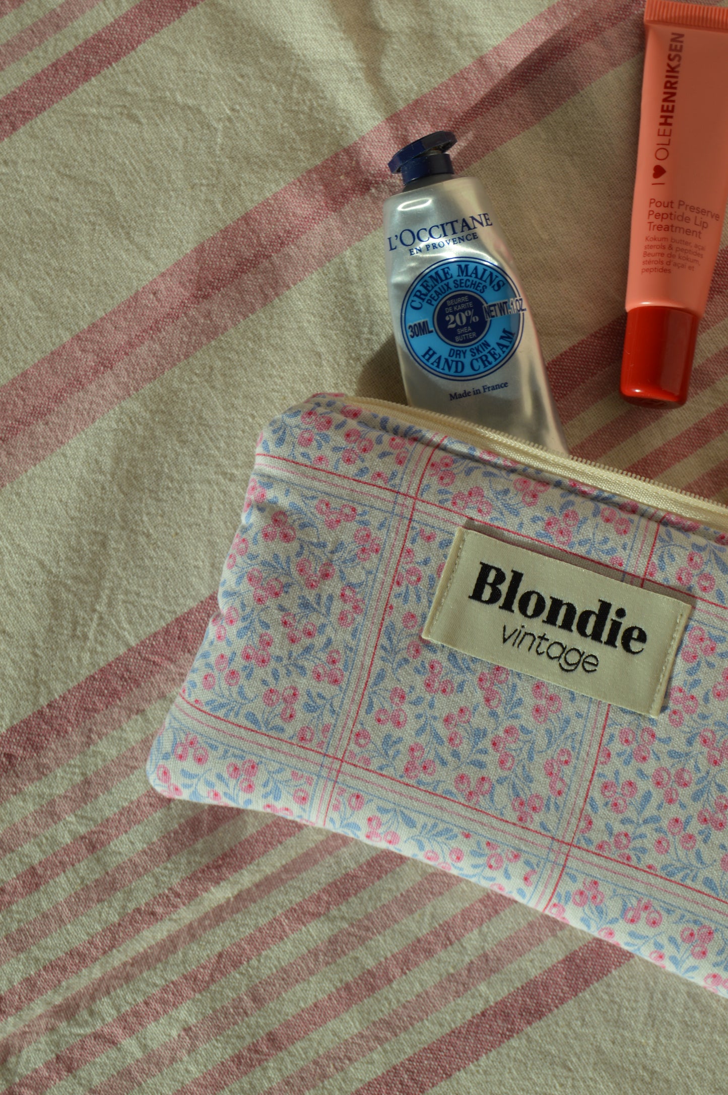 Mini pochette, portefeuille, fabriqué à partir de taie de tissus vintage mode durable mode responsable fabriqué à la main