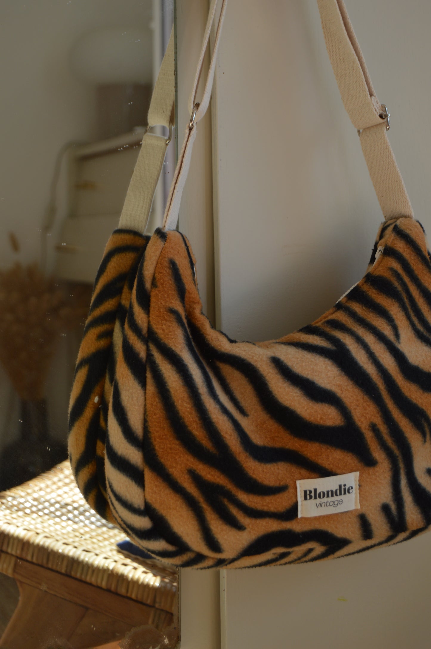 Sac crossbody zebré