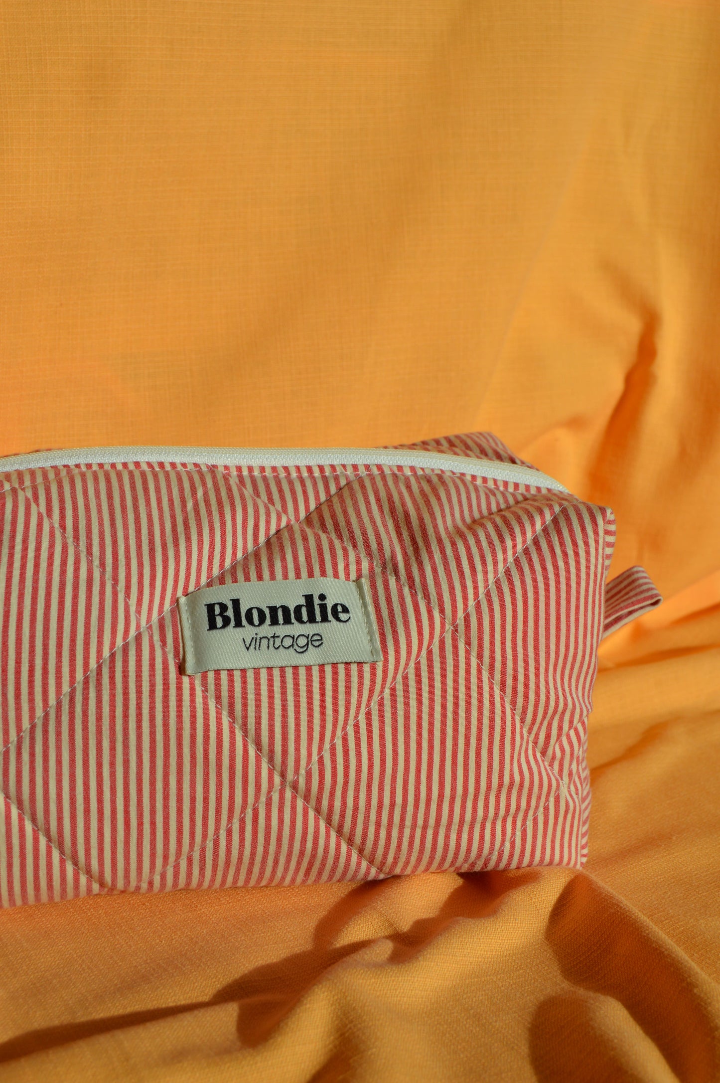 Trousse de toilette rayé rouge