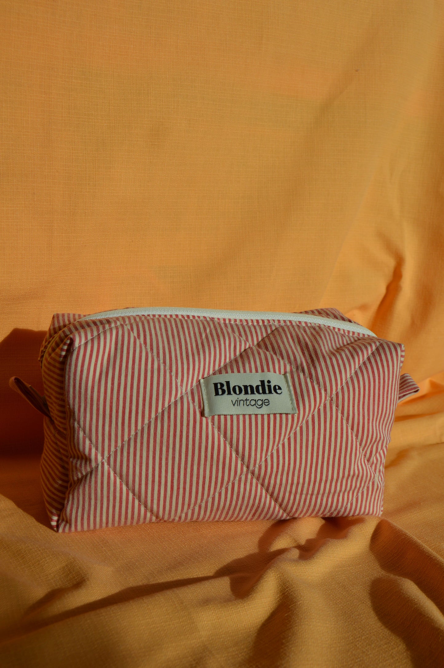 Trousse de toilette rayé rouge