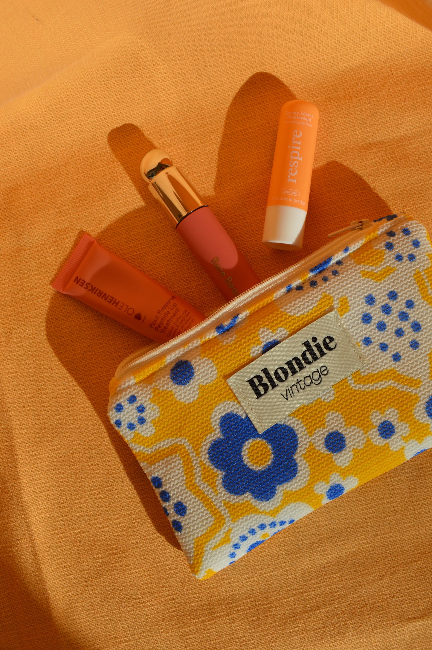 Mini pochette à fleurs vintage