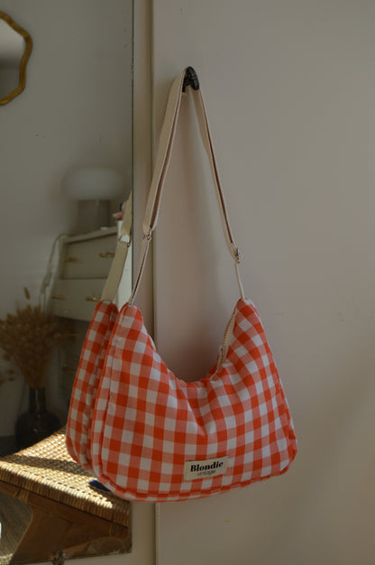 Sac crossbody vichy orange