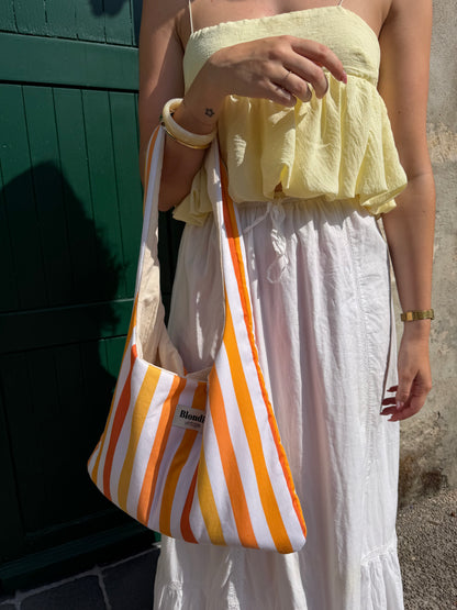 Sac Boho rayé orange