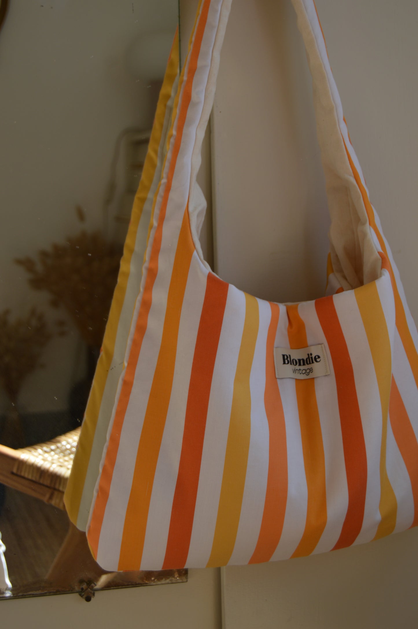 Sac Boho rayé orange