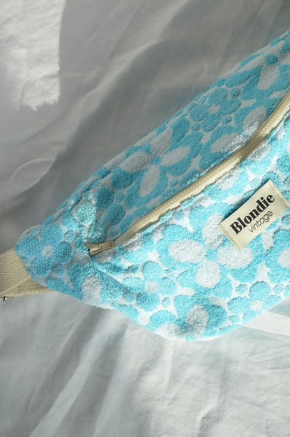Sac banane en éponge bleu