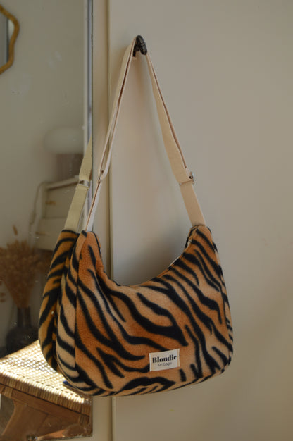 Sac crossbody zebré