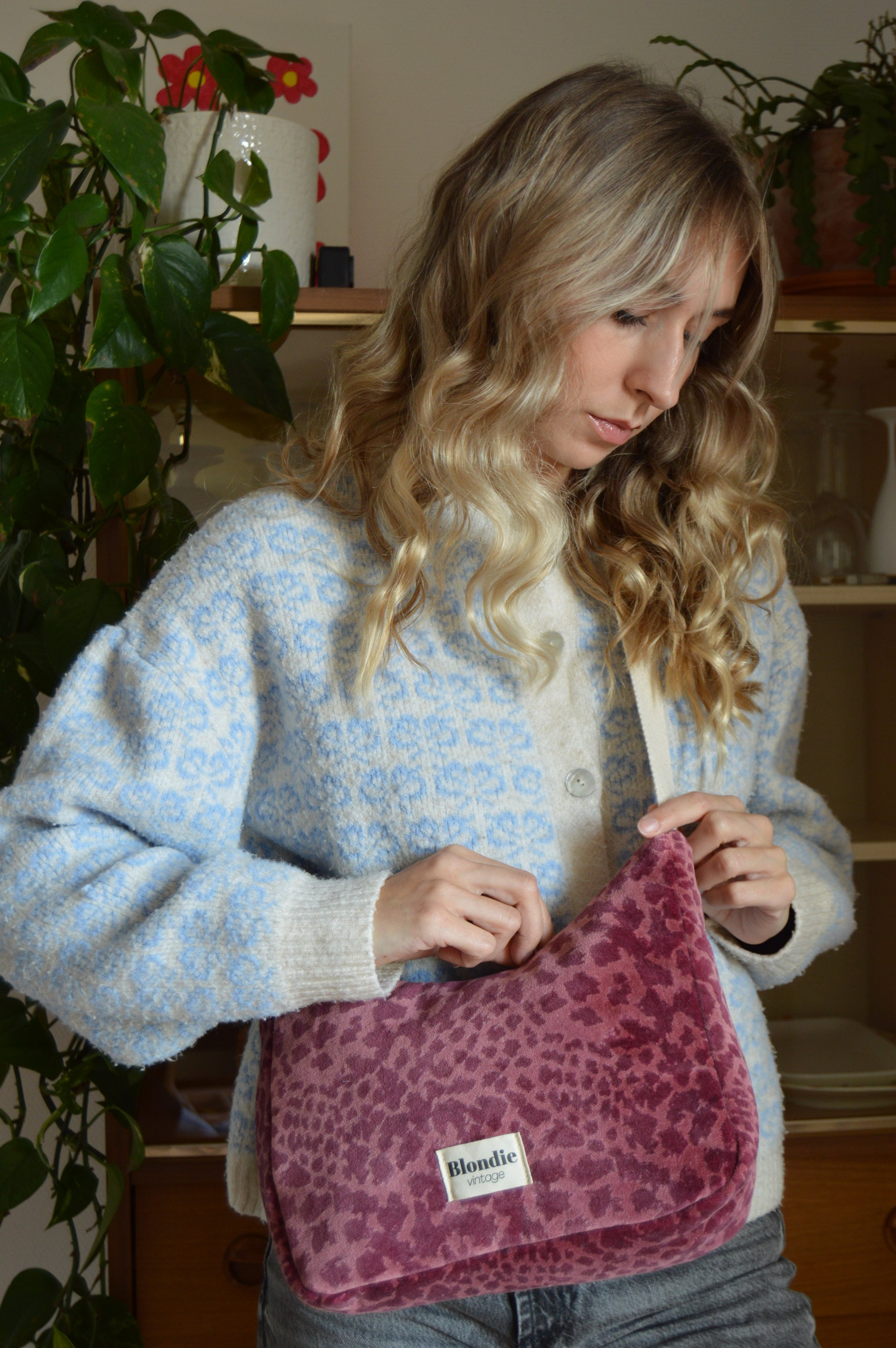 Sac upcyclé léopard fait à la main en France
