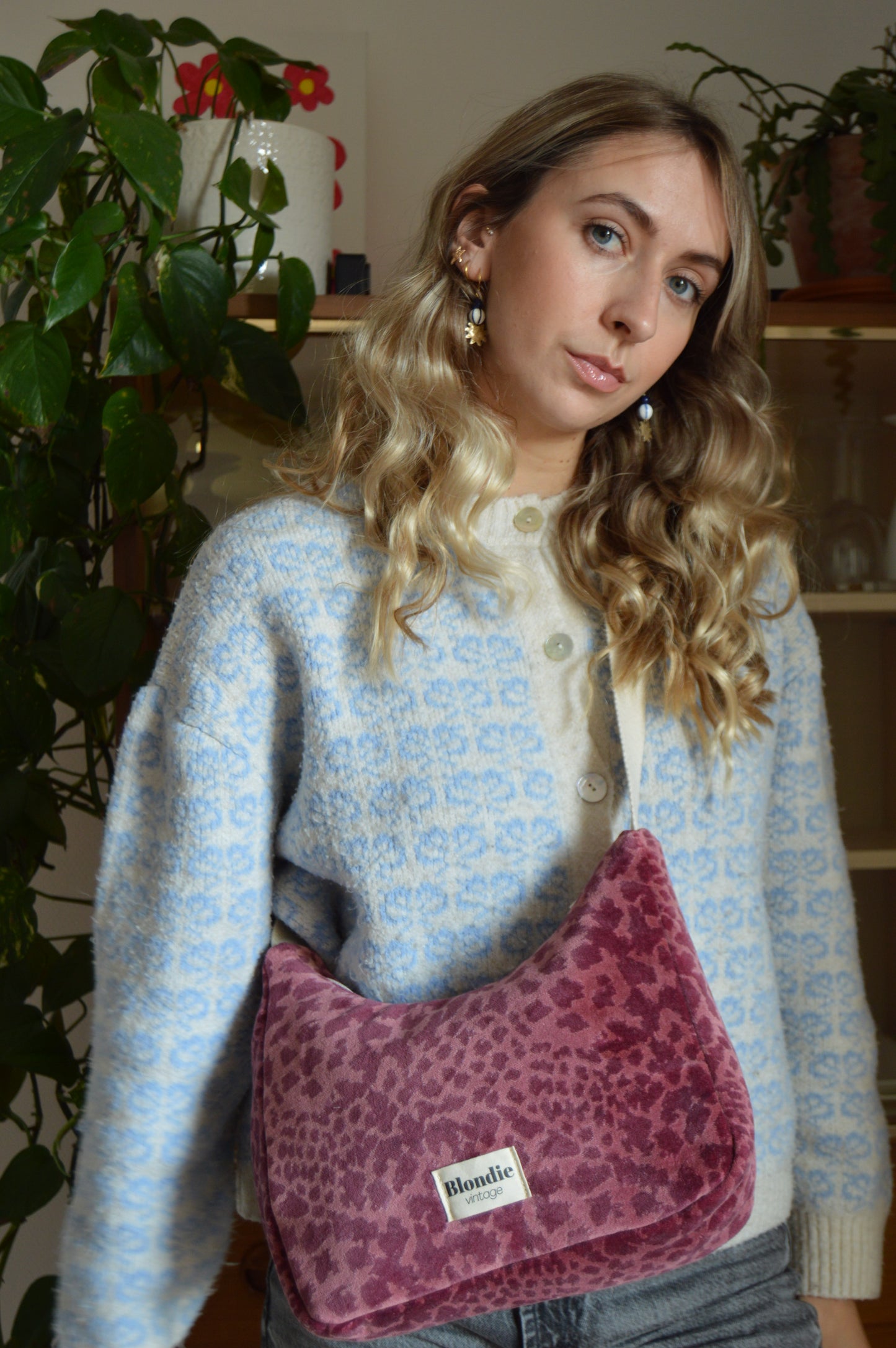 Sac upcyclé léopard fait à la main en France