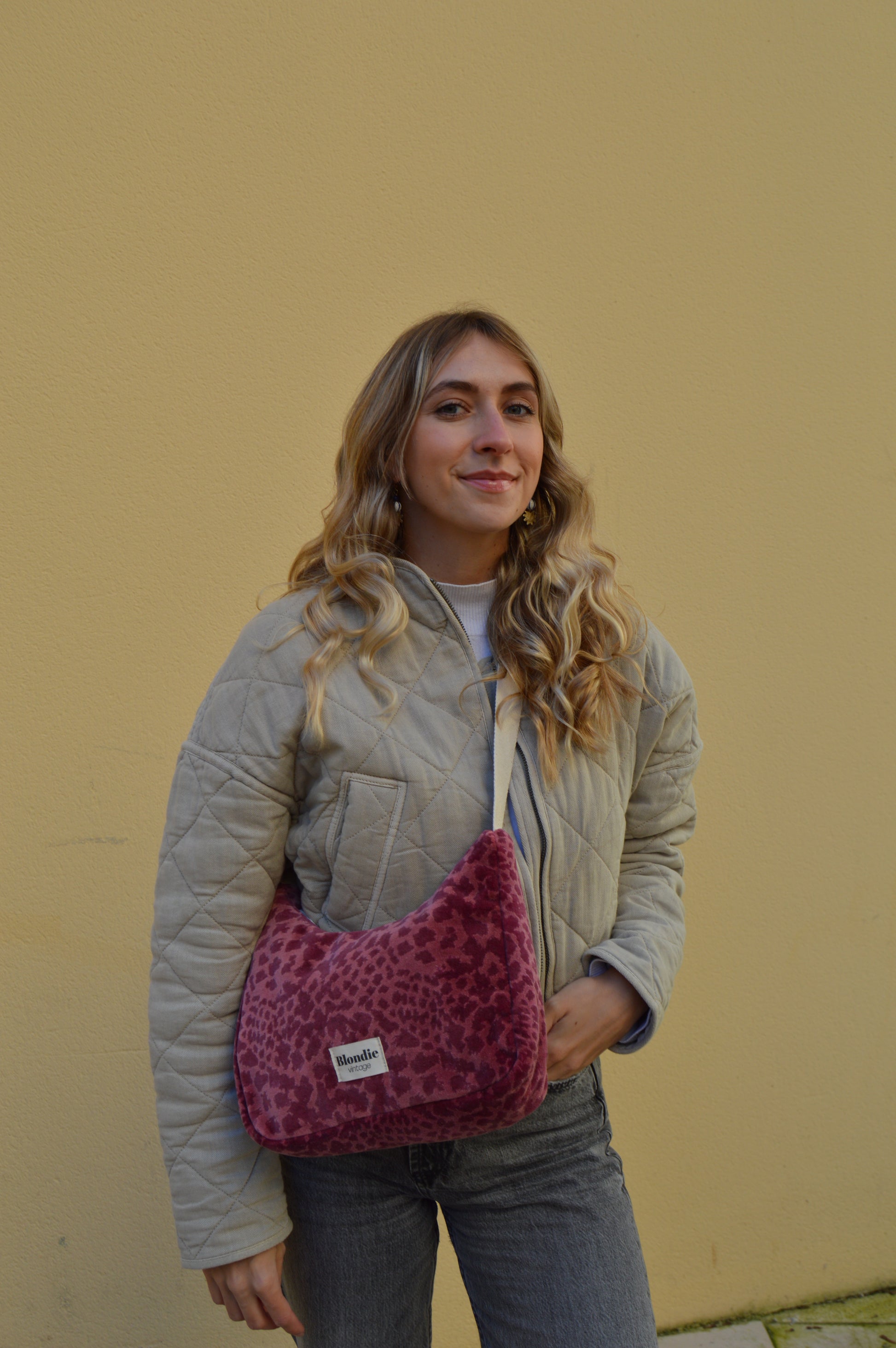 Sac upcyclé léopard fait à la main en France