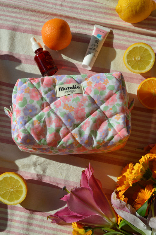 Trousse de toilette fleurie