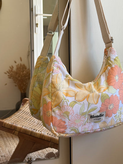 Sac crossbody fleurs vintage