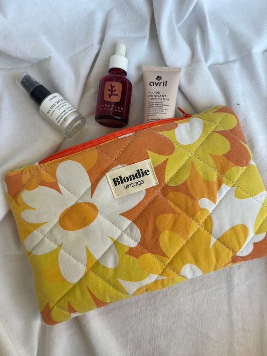 Grande pochette à fleurs vintage